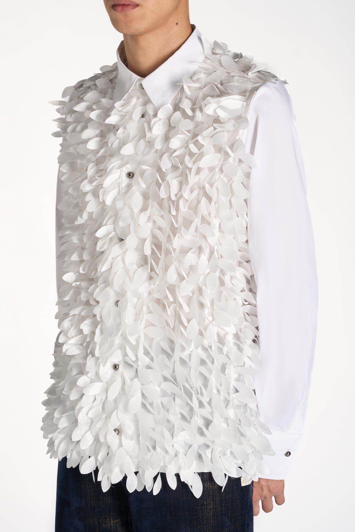 CAMICIA BIANCA CON SCAGLIE