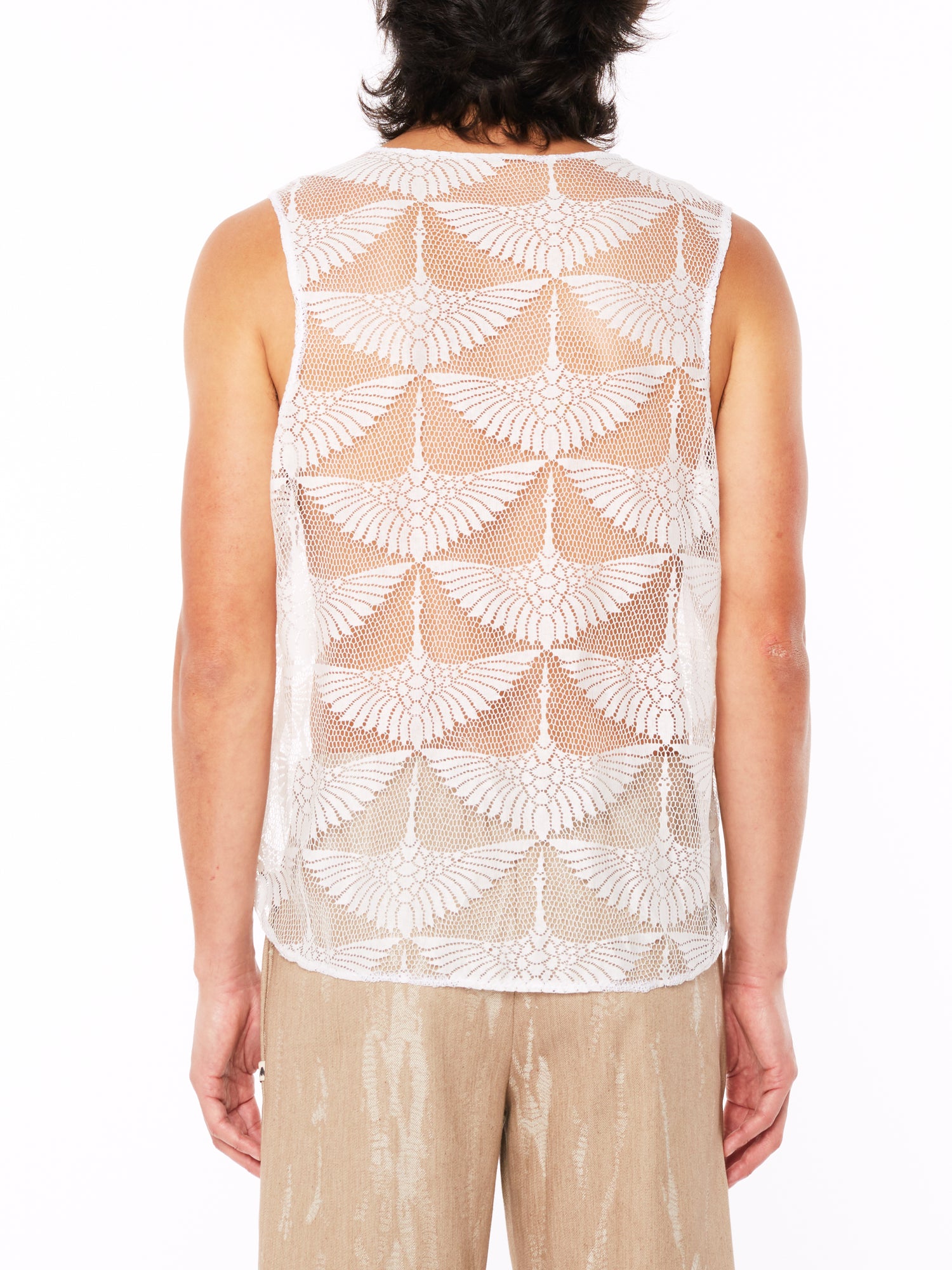 White Lace Tank Top