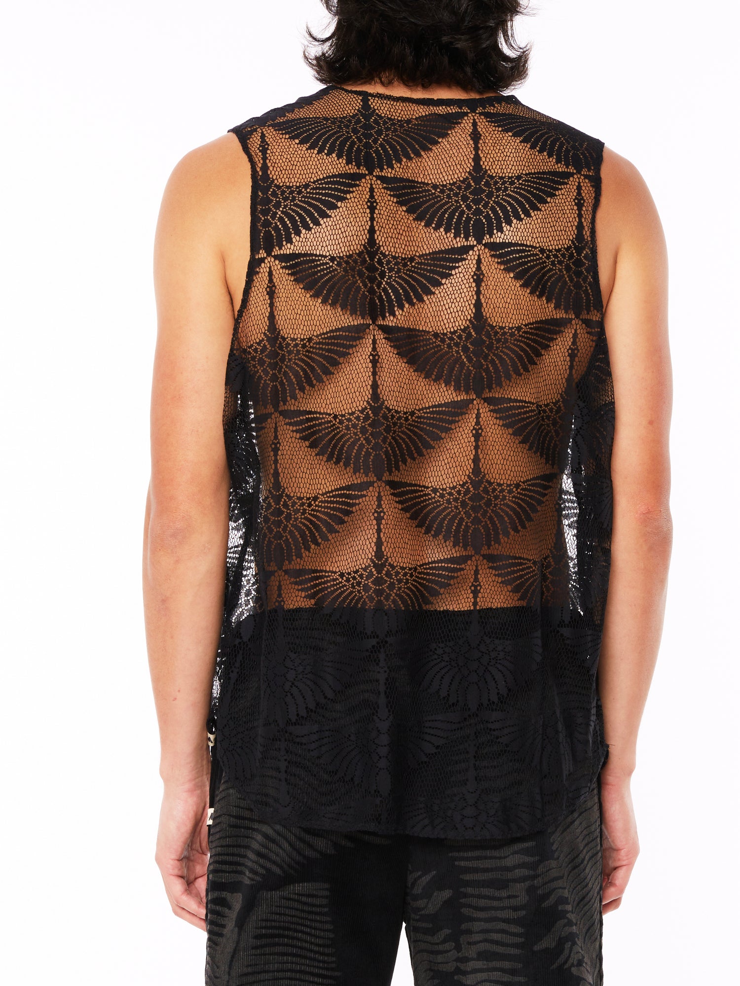 Black Lace Tank Top