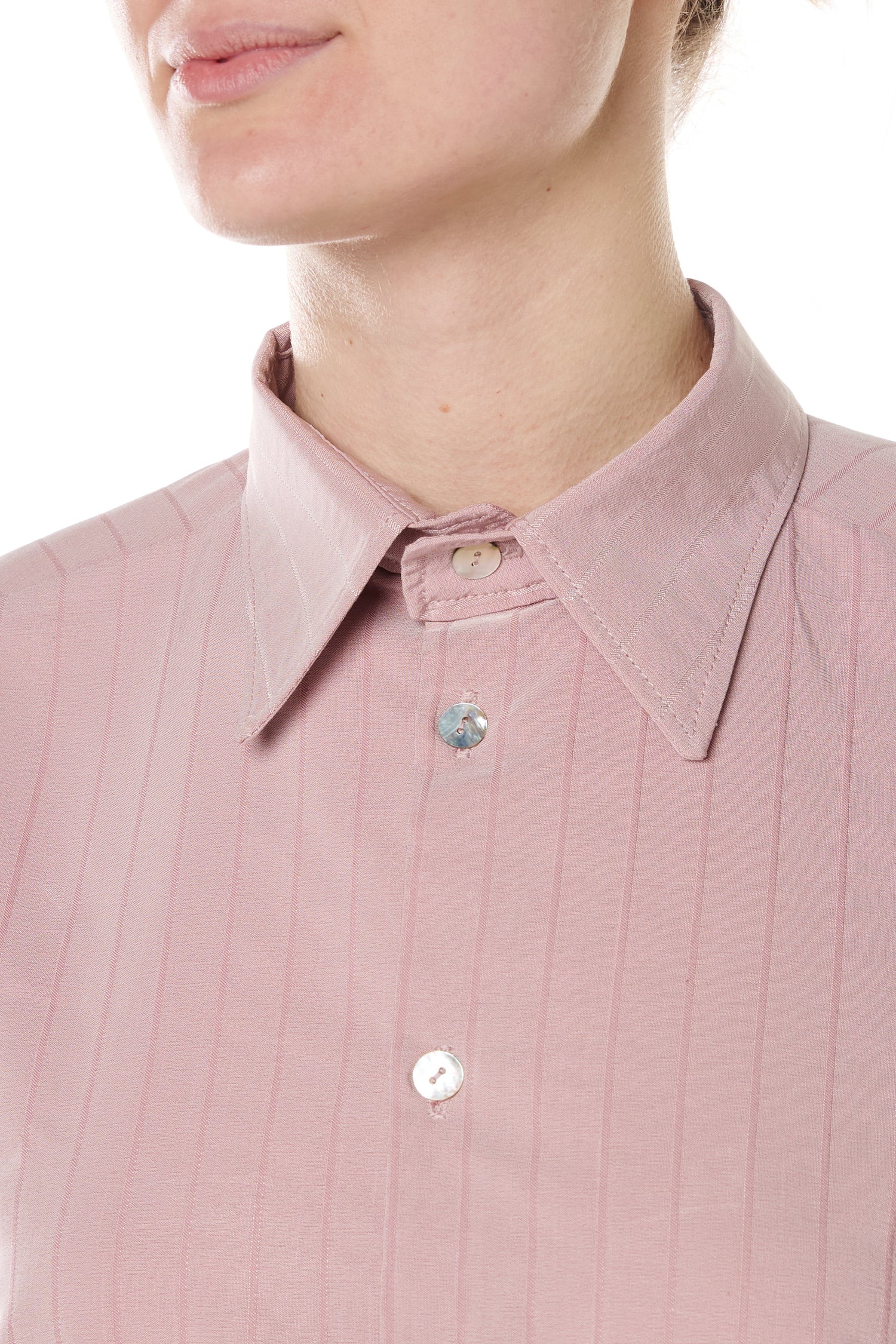 POWDER PINK BARRÉ SHIRT