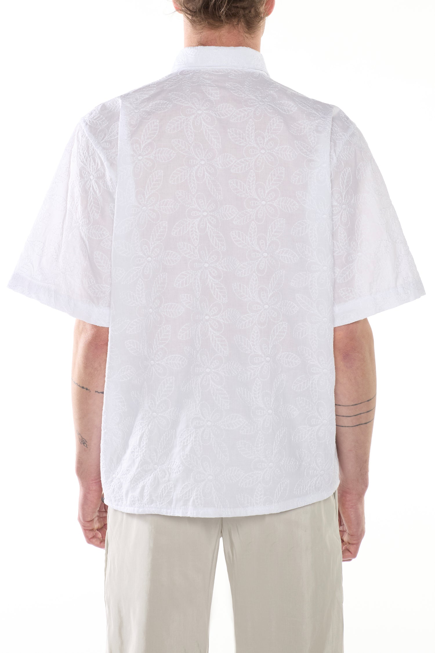 White Cotton San Gallo Shirt