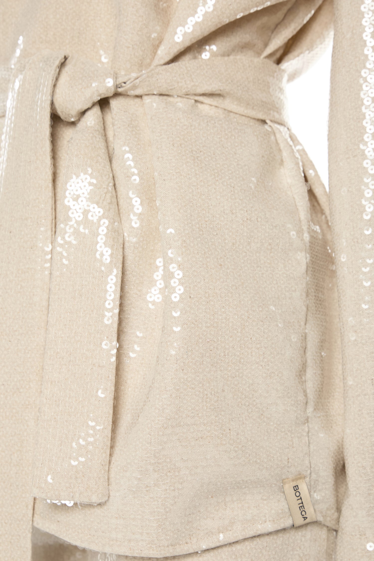 Linen Jacket with Sequins