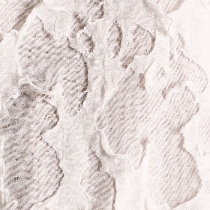 JERSEY DI COTONE BIANCO EFFETTO CORROSIONE
