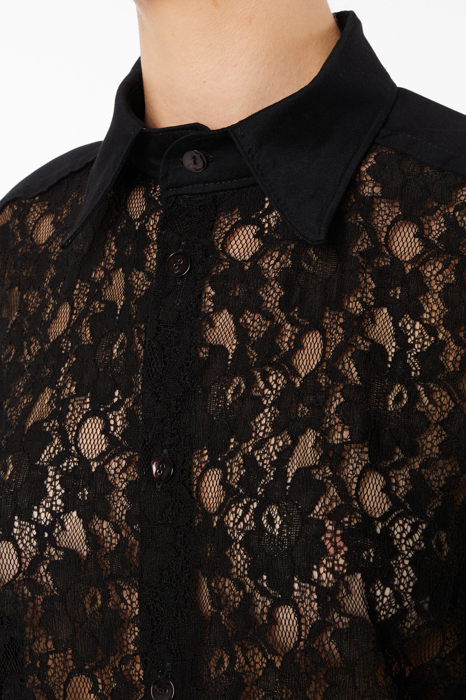 Black Lace Shirt