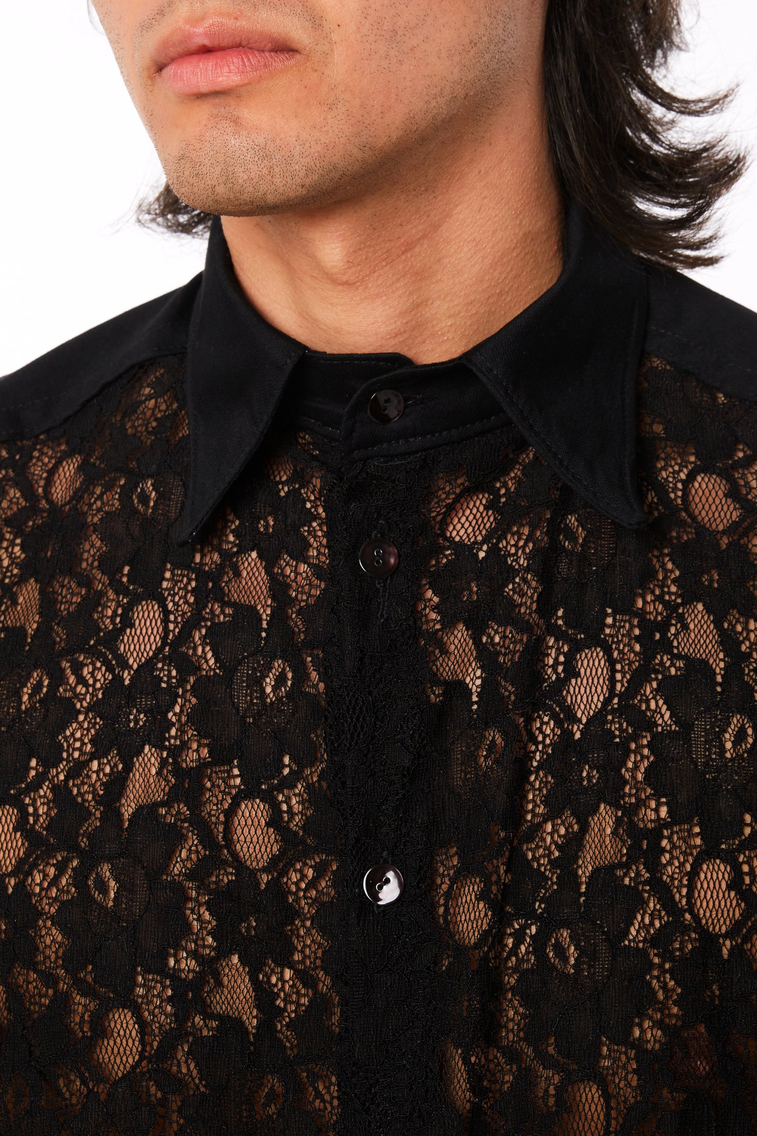 Black Lace Shirt