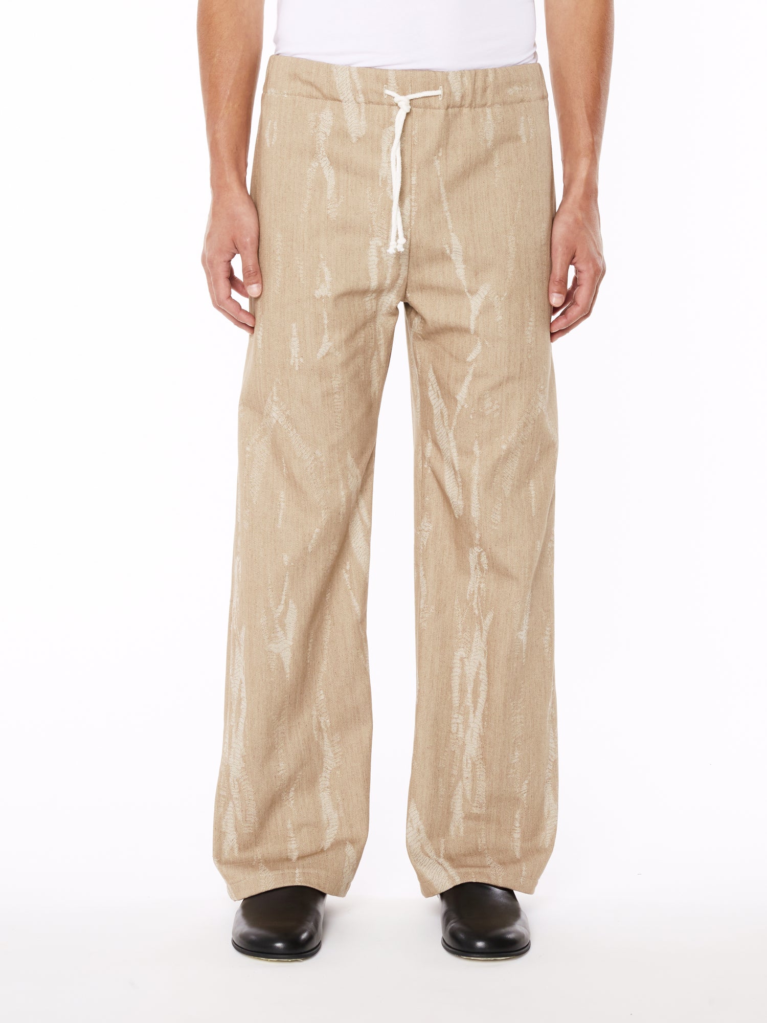 Beige Denim Trousers