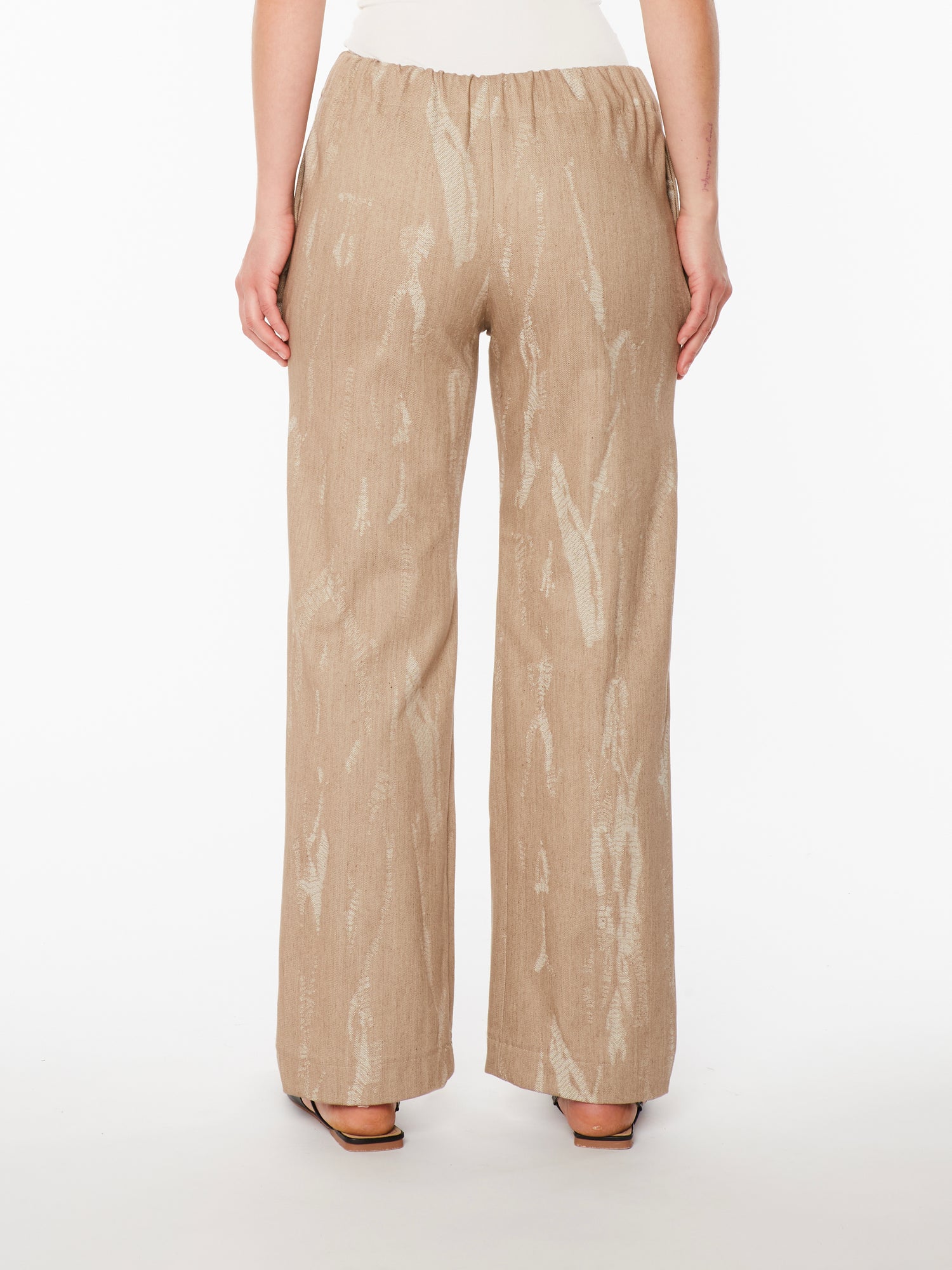 Beige Denim Trousers