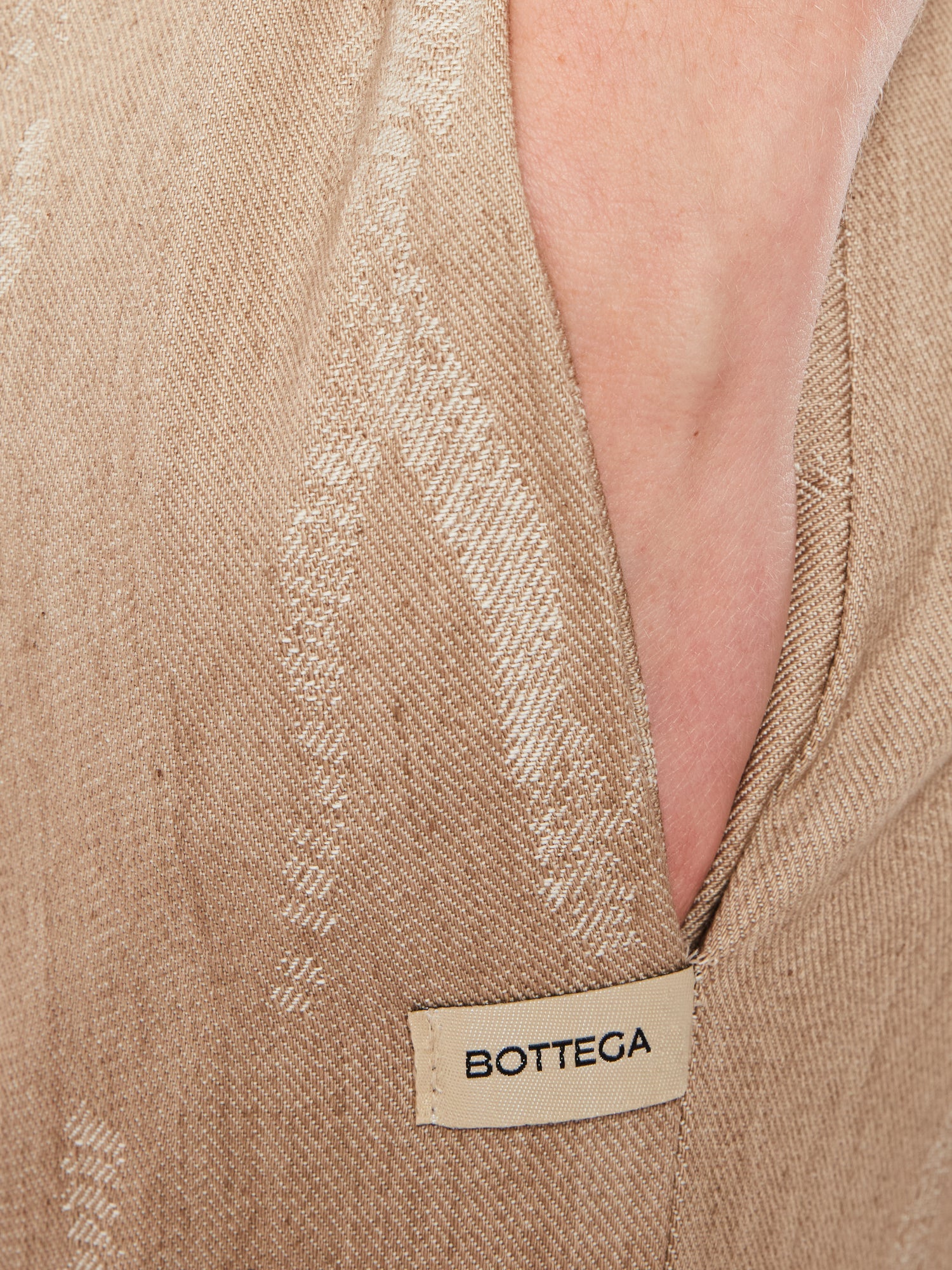 Beige Denim Trousers
