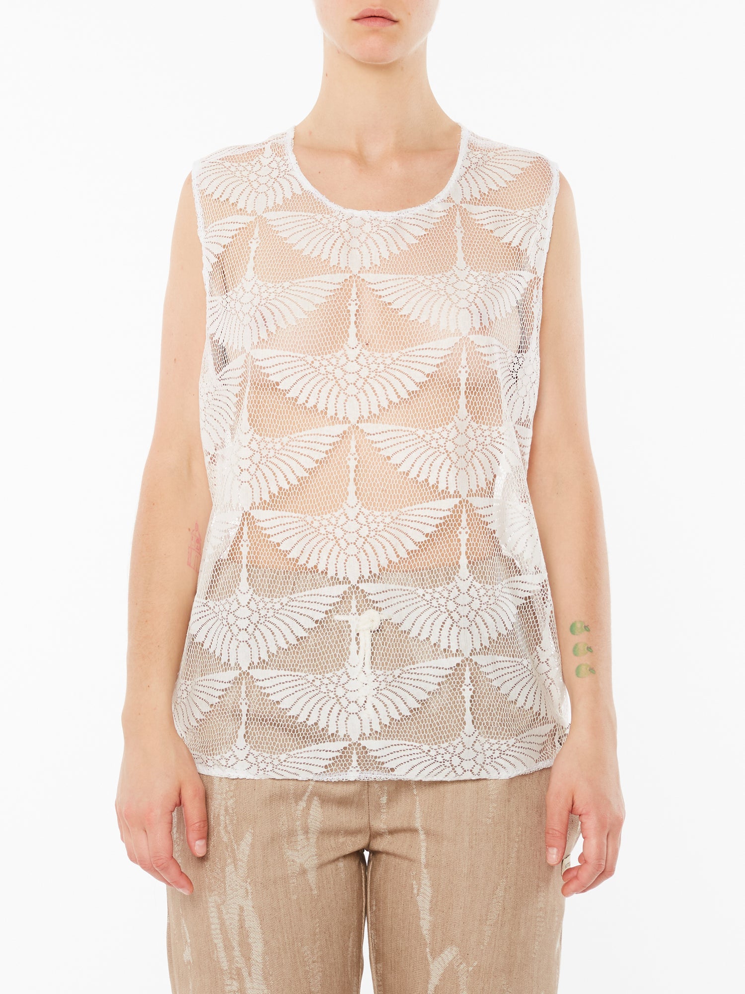 White Lace Tank Top