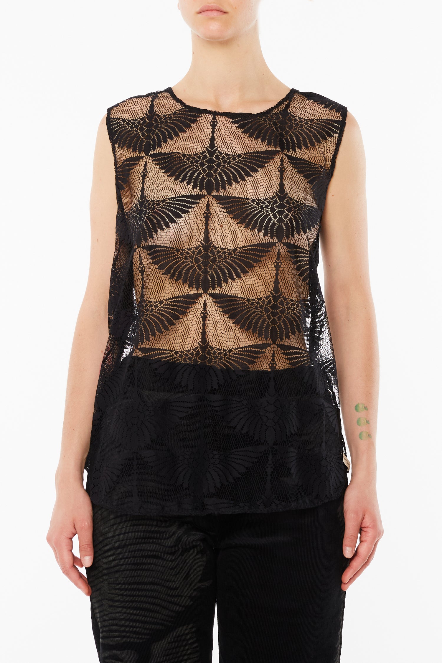 Black Lace Tank Top