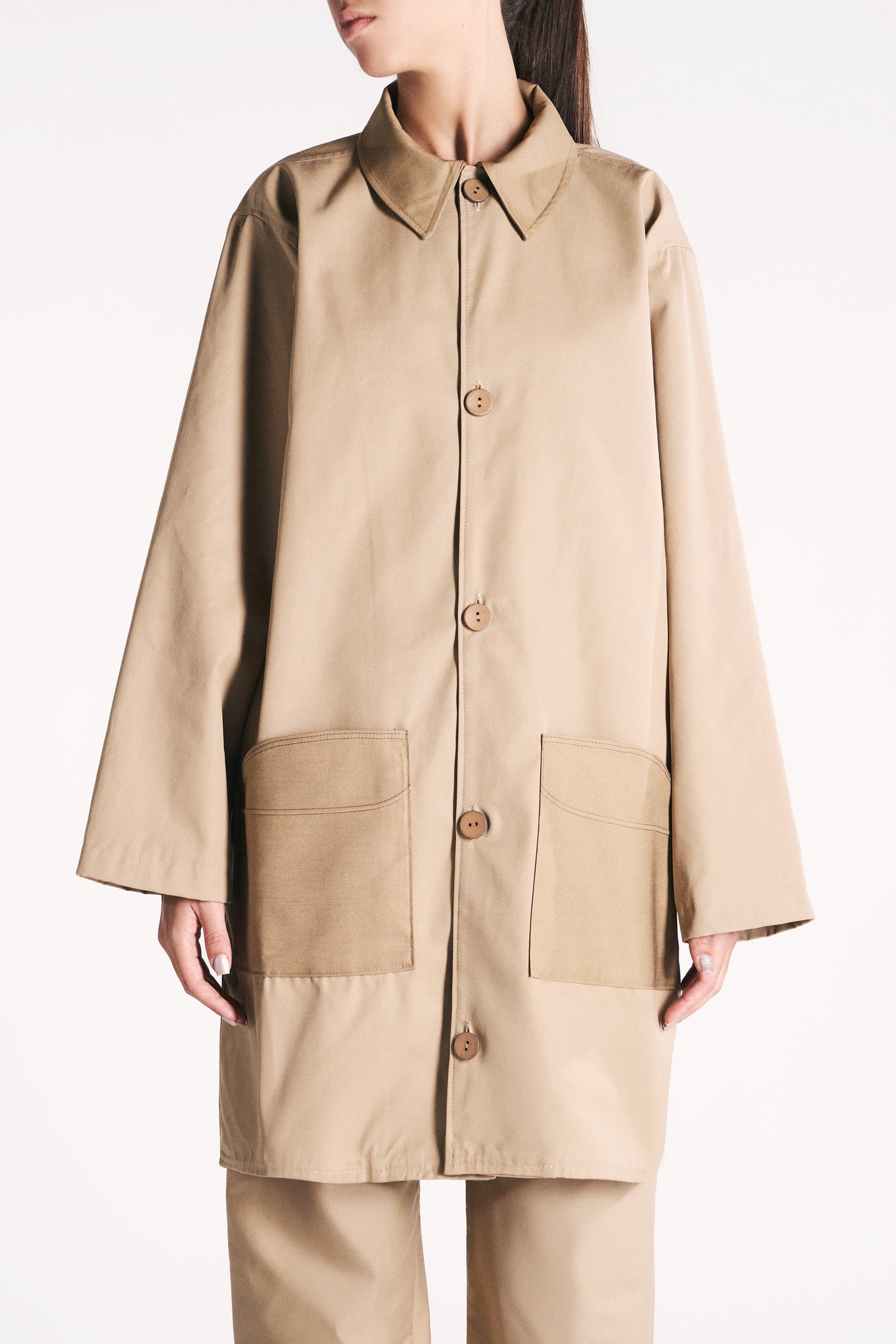 SAND WATERPROOF LIGHT COAT