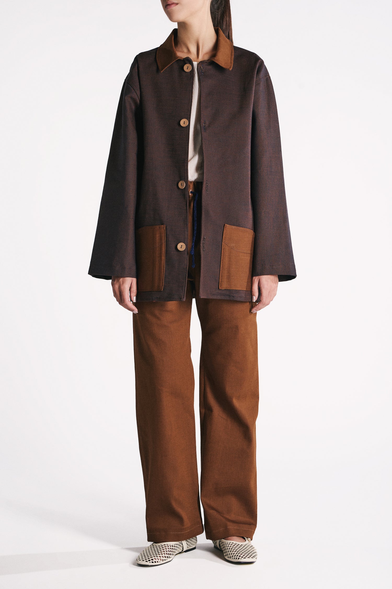RUST DENIM OVERSHIRT