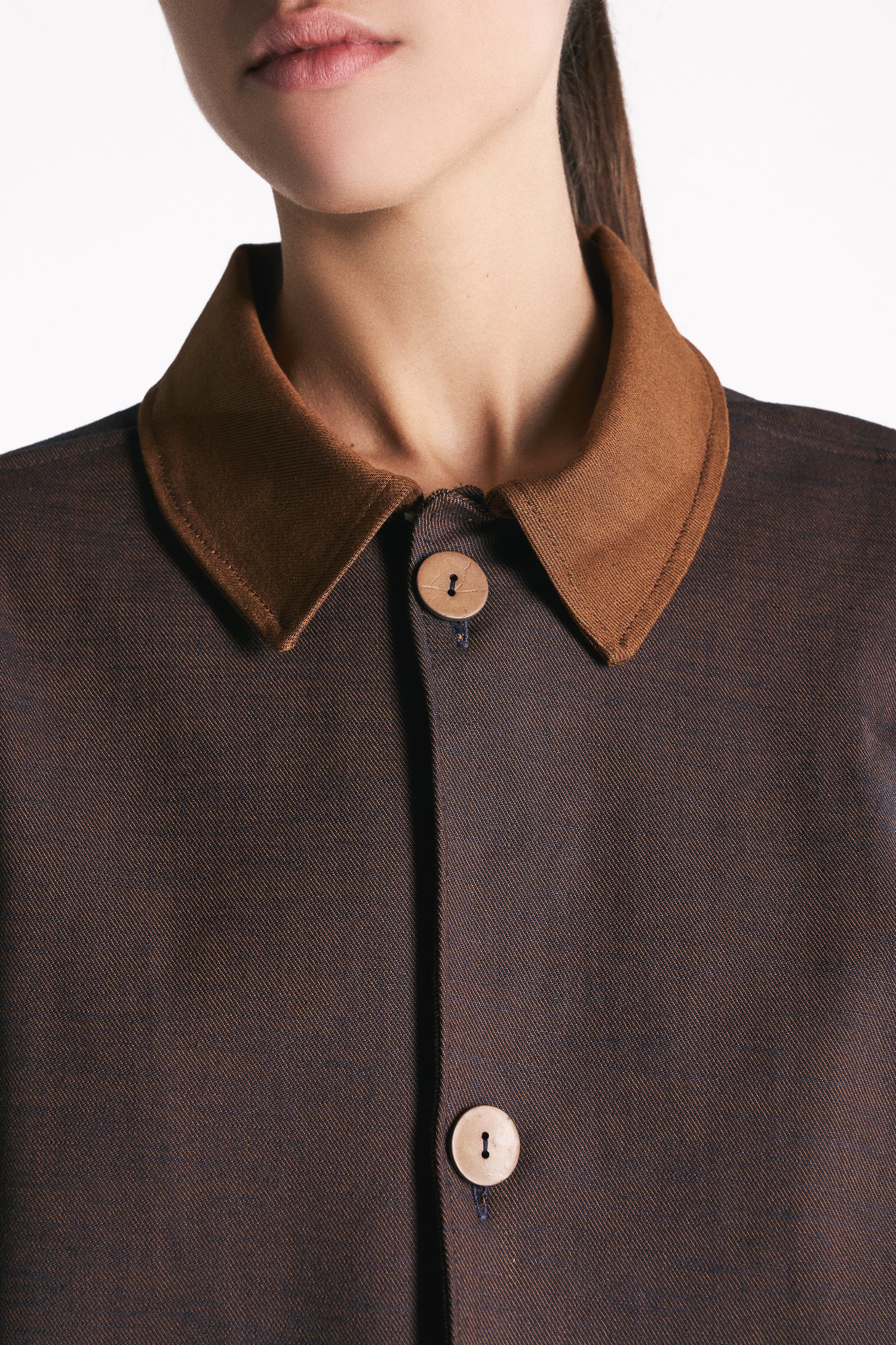 RUST DENIM OVERSHIRT
