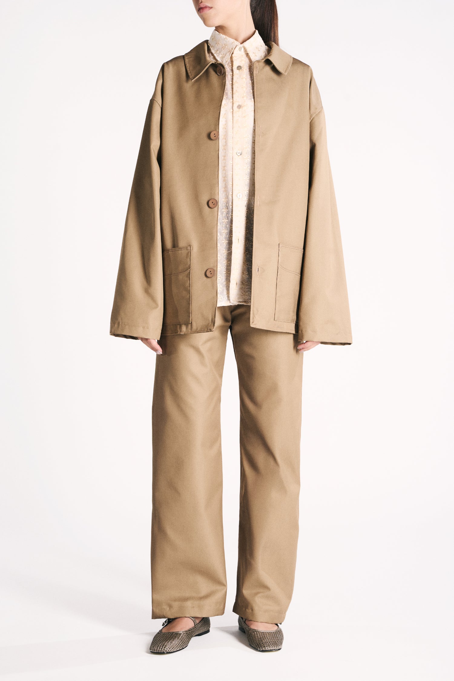 EARTH-TONED WATERPROOF OVERSHIRT
