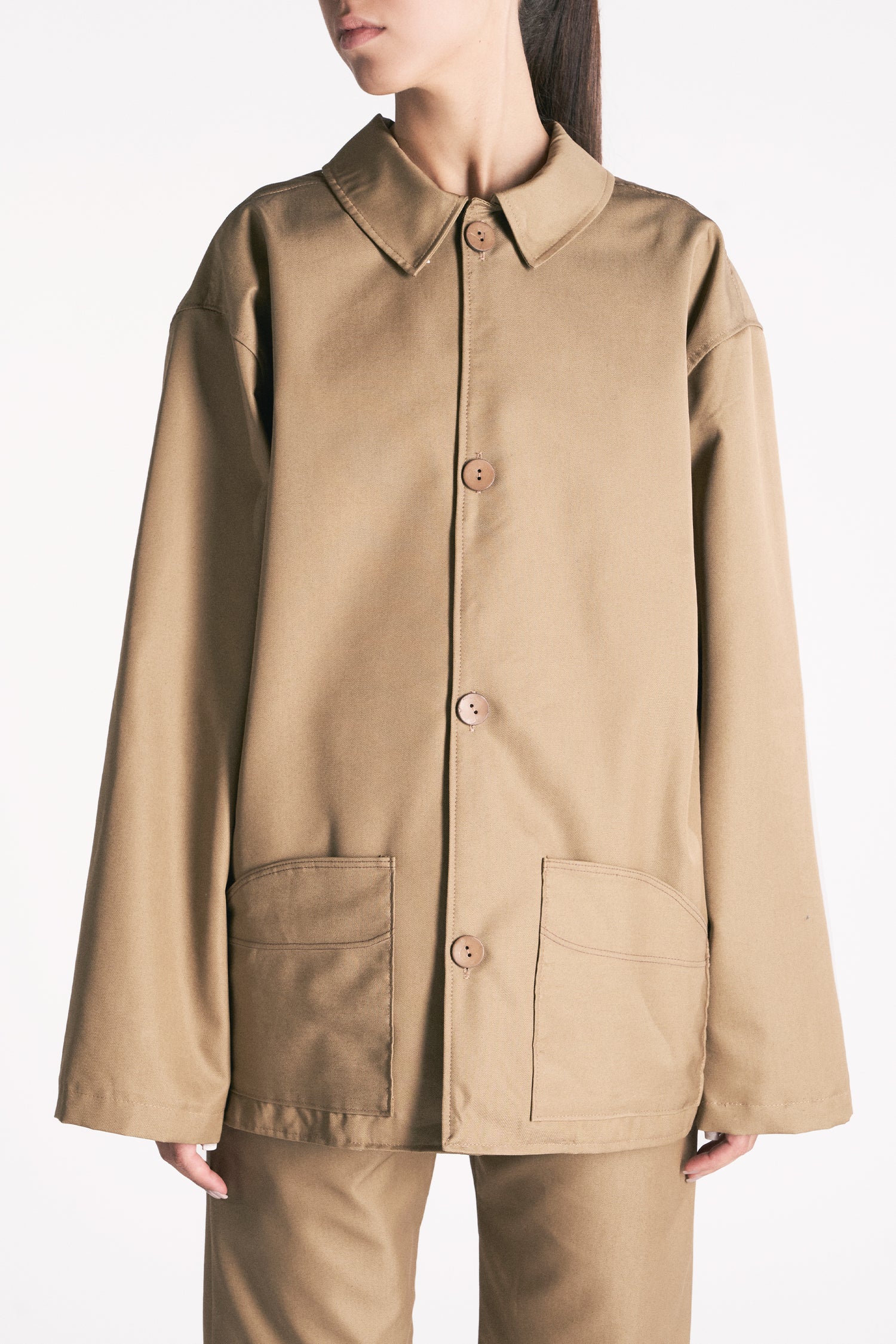 EARTH-TONED WATERPROOF OVERSHIRT