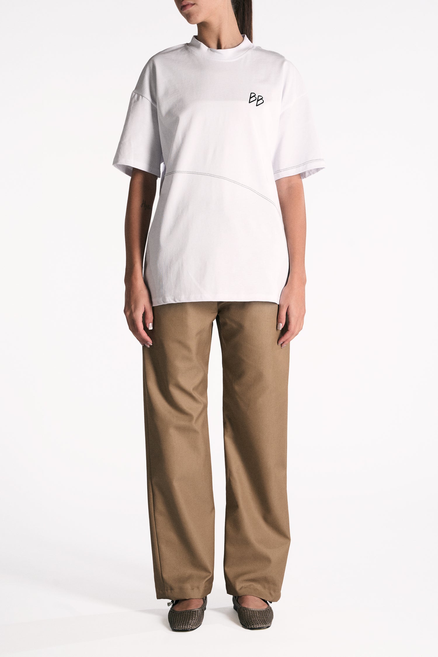 T-SHIRT OVERSIZE COTONE BIANCO