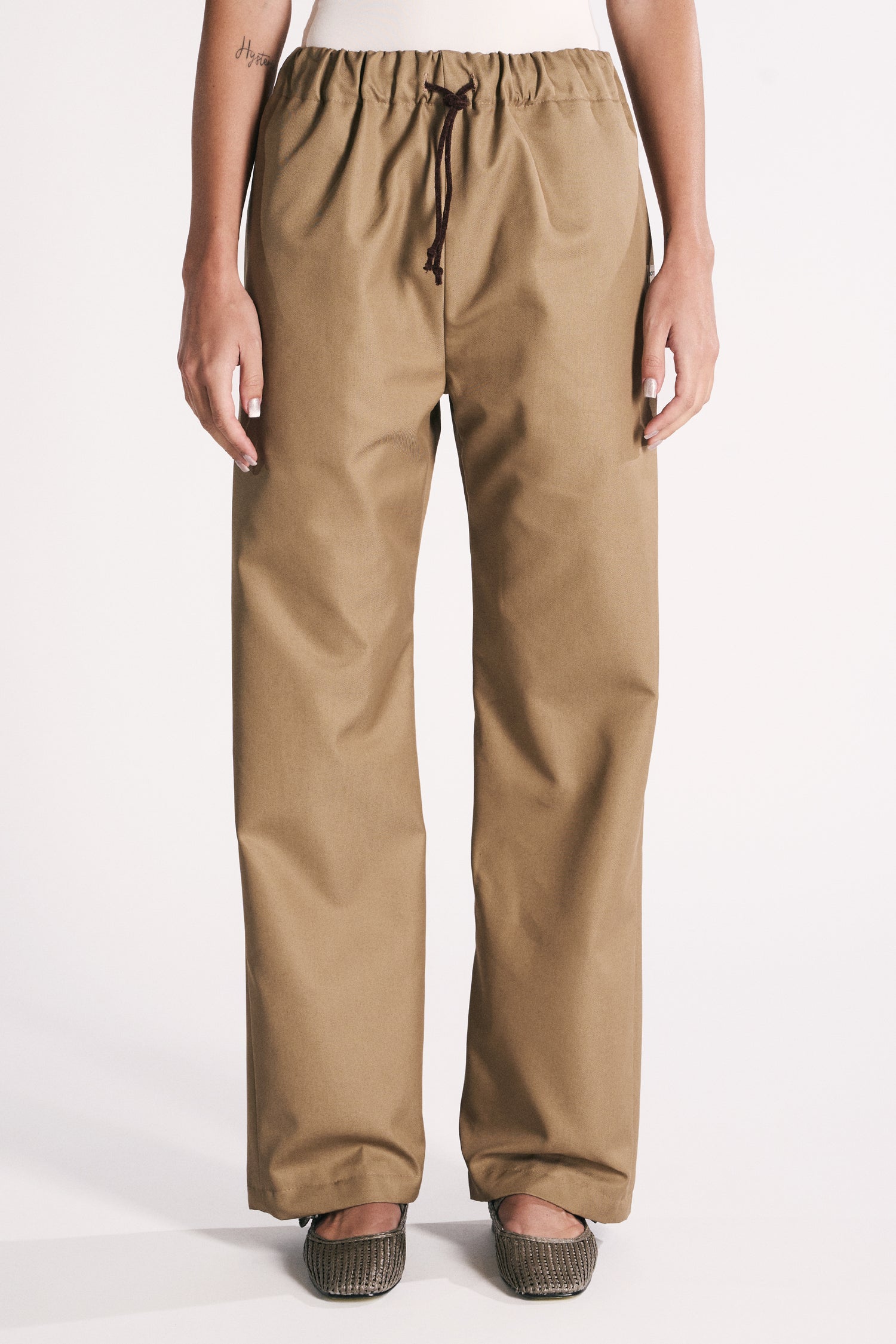 EARTH-TONED WATERPROOF TROUSERS