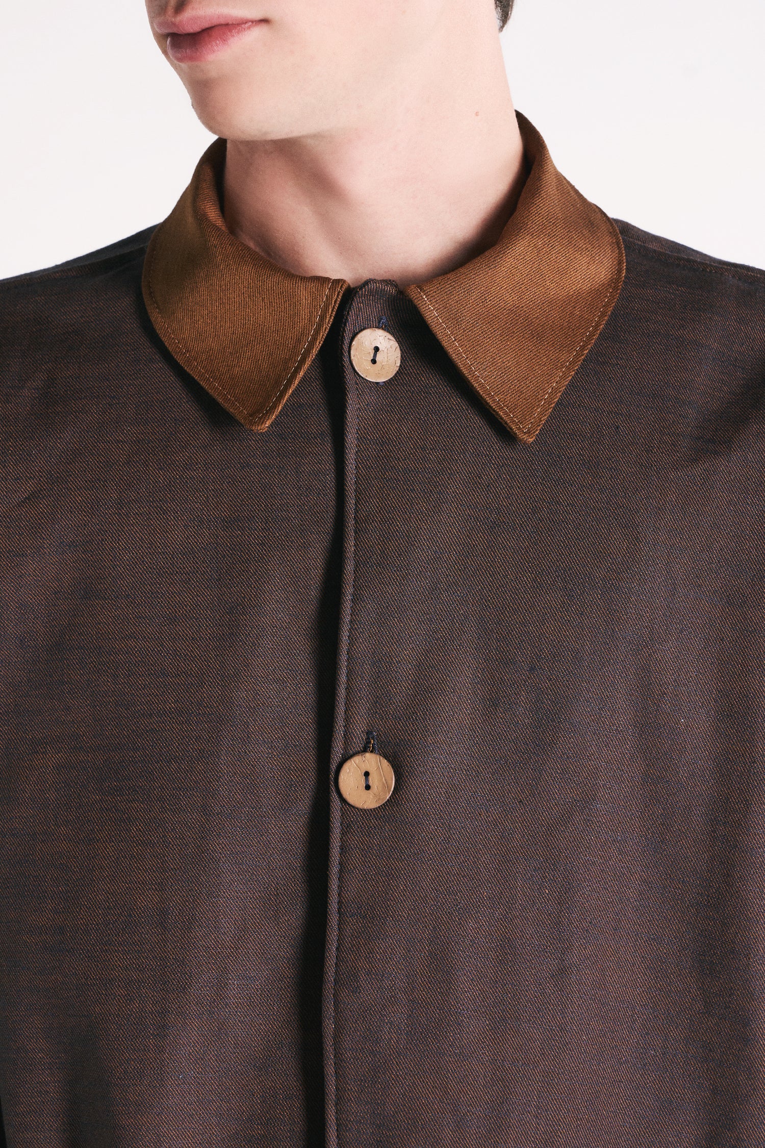 RUST DENIM OVERSHIRT