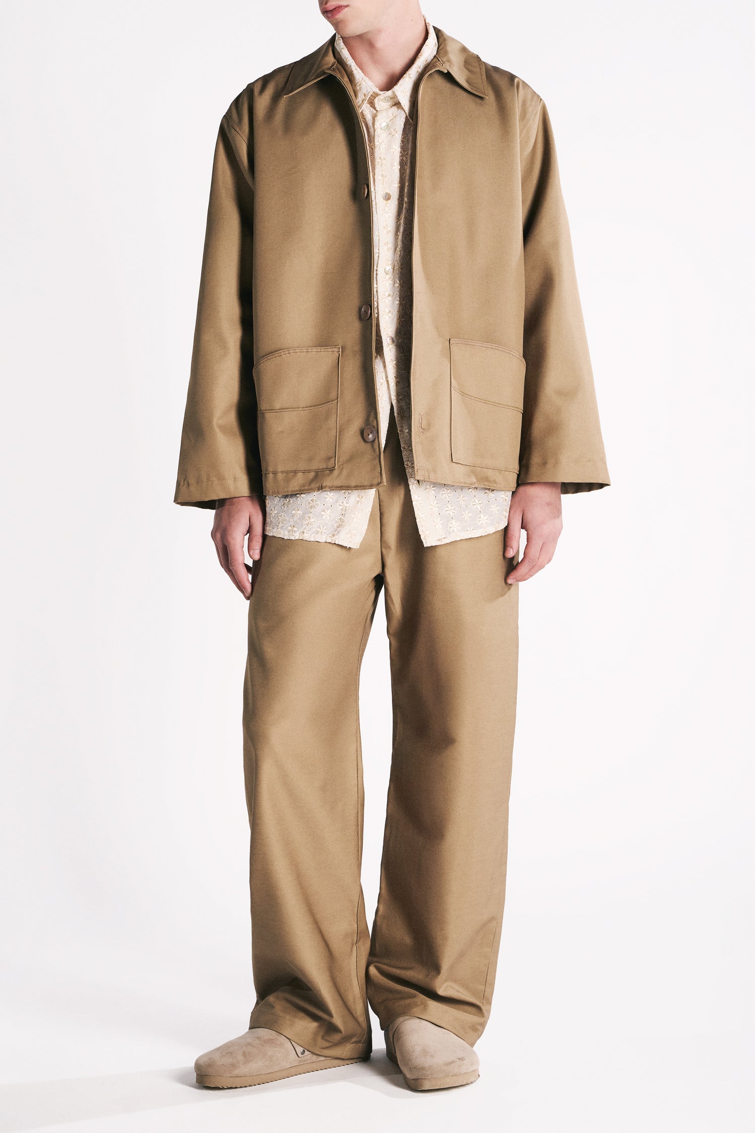 EARTH-TONED WATERPROOF OVERSHIRT