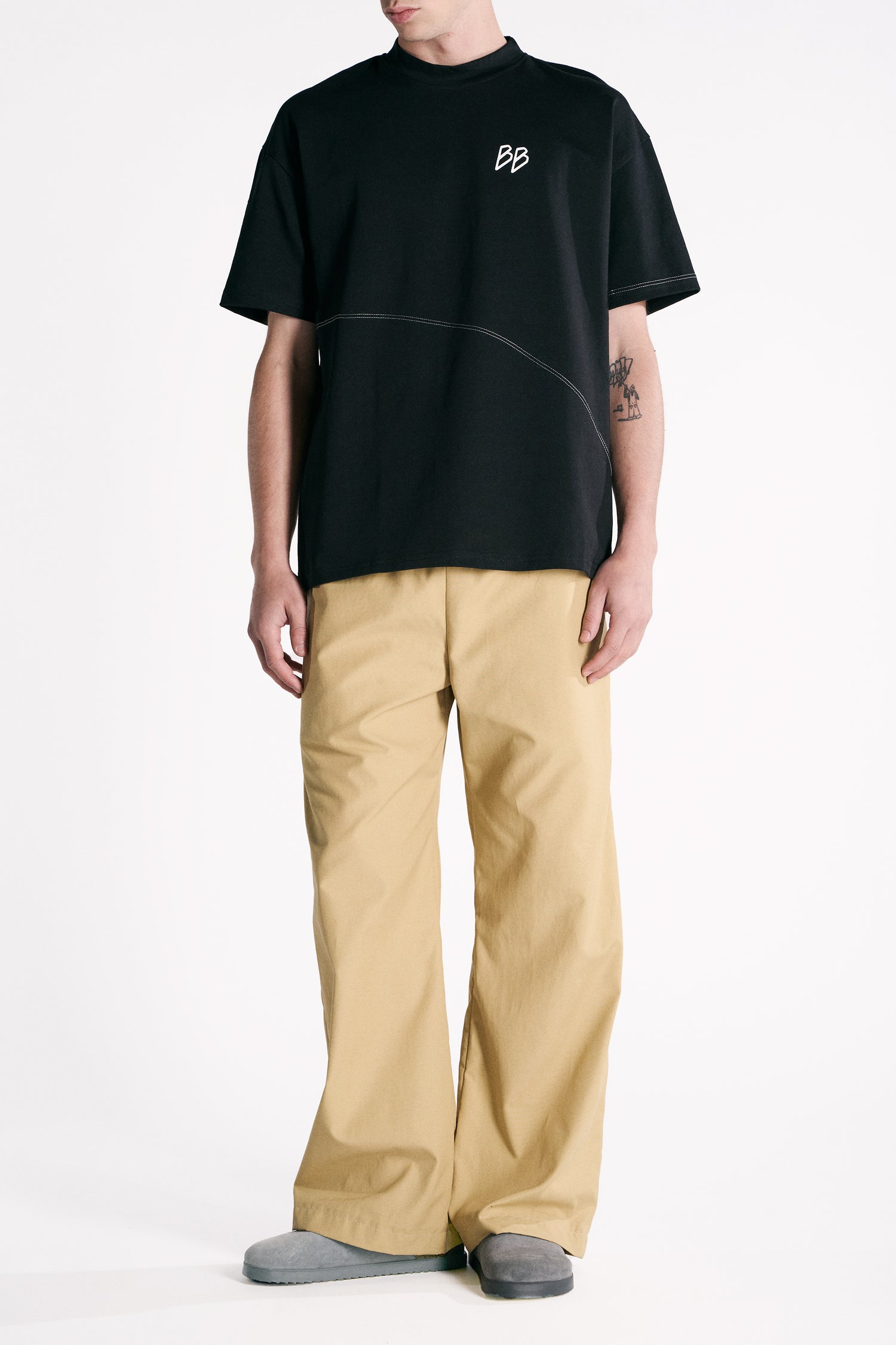 T-SHIRT OVERSIZE COTONE NERO