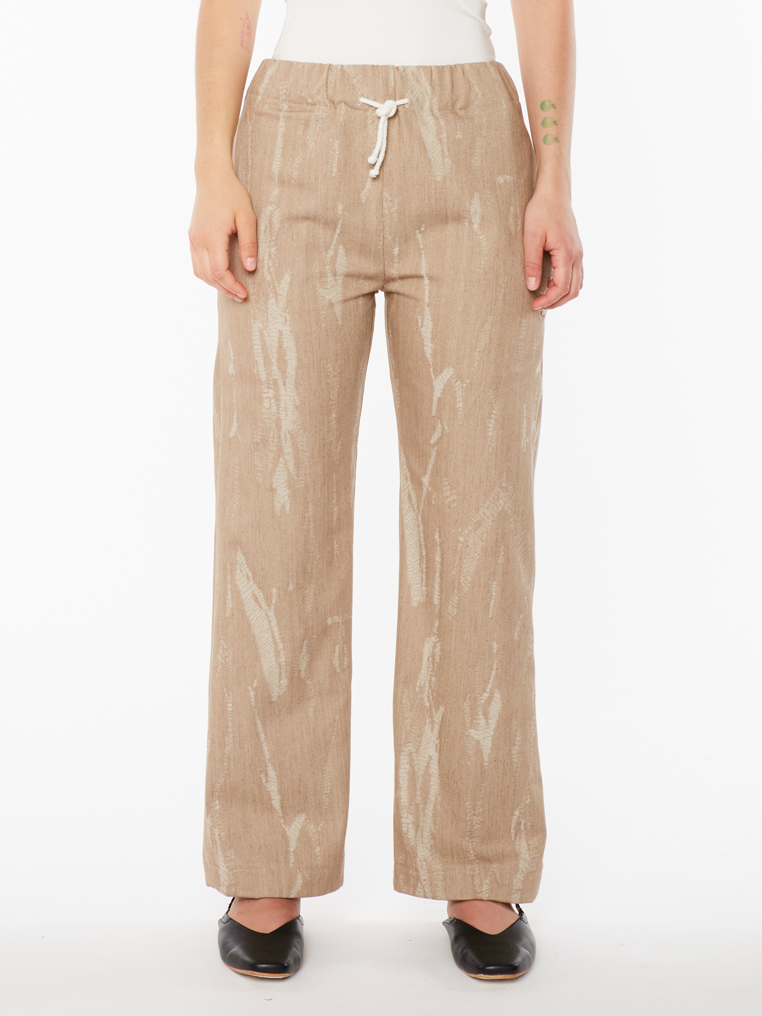 Pantalone in Denim Beige