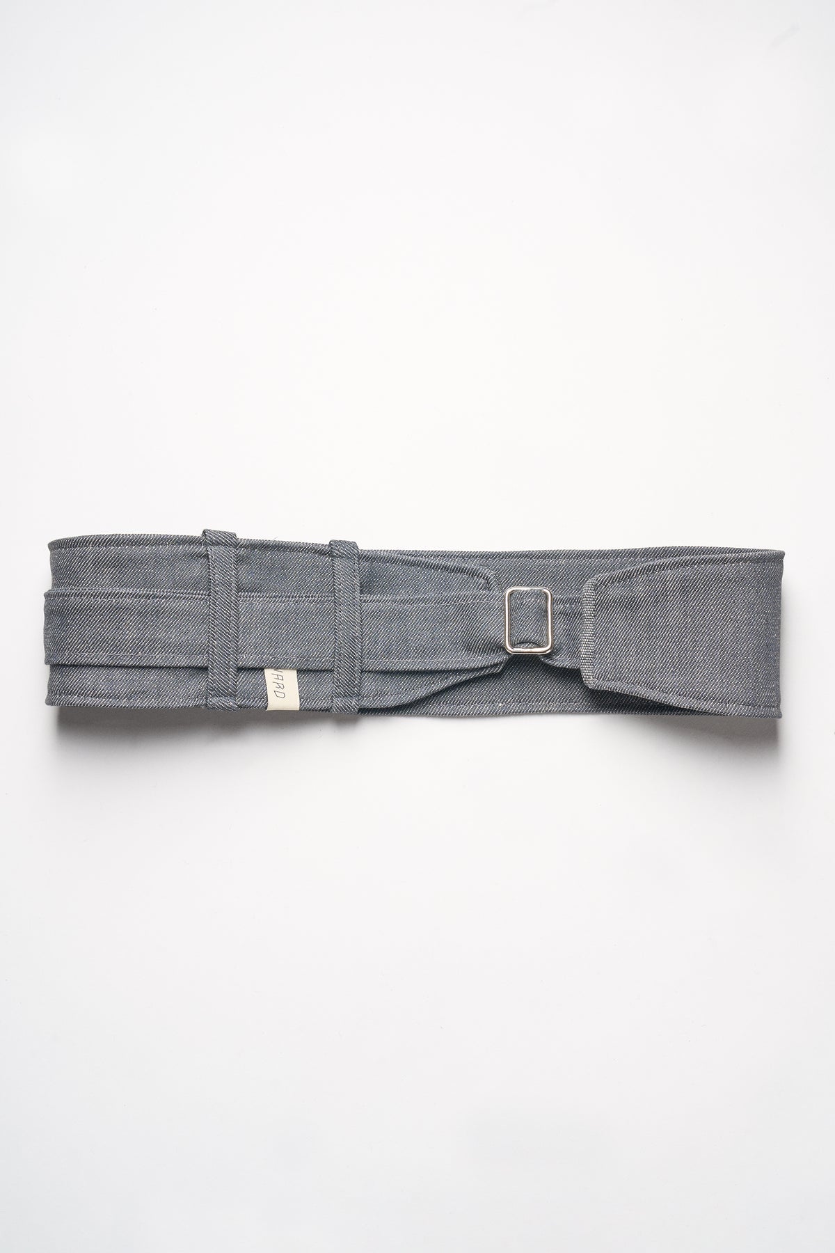 CINTURA REGOLABILE IN DENIM GRIGIO