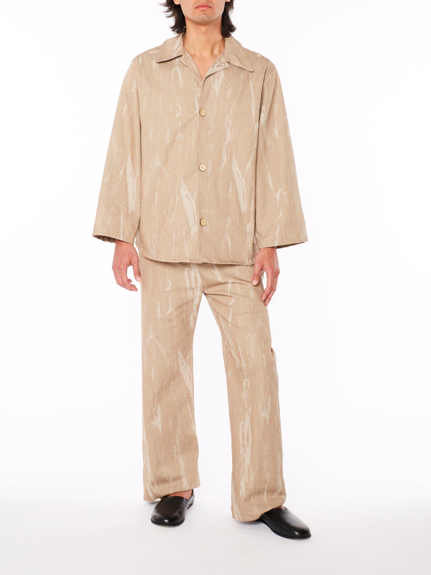 Beige Denim Overshirt 