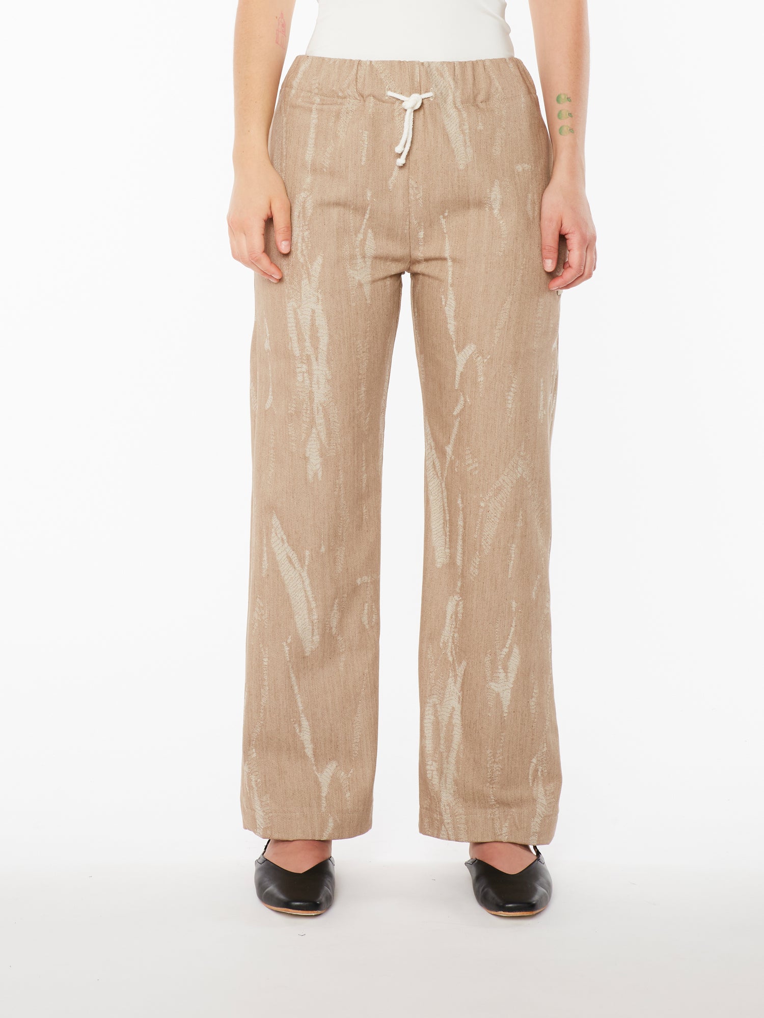 Beige Denim Trousers 