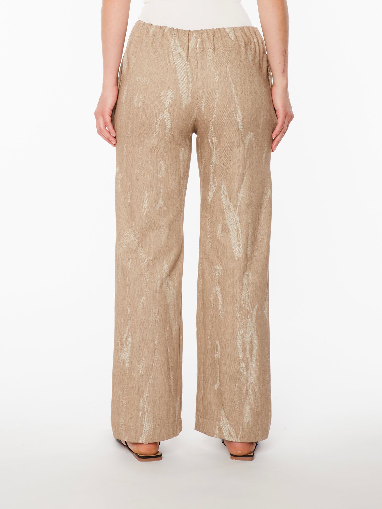 Pantalone in Denim Beige