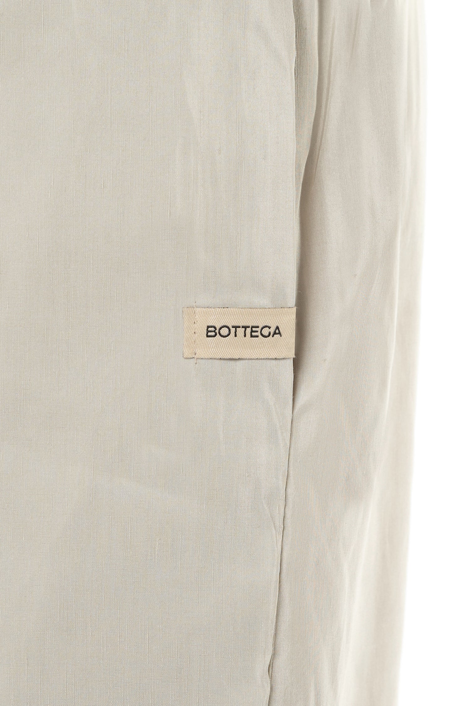 Pantalone Tortora Lino Seta