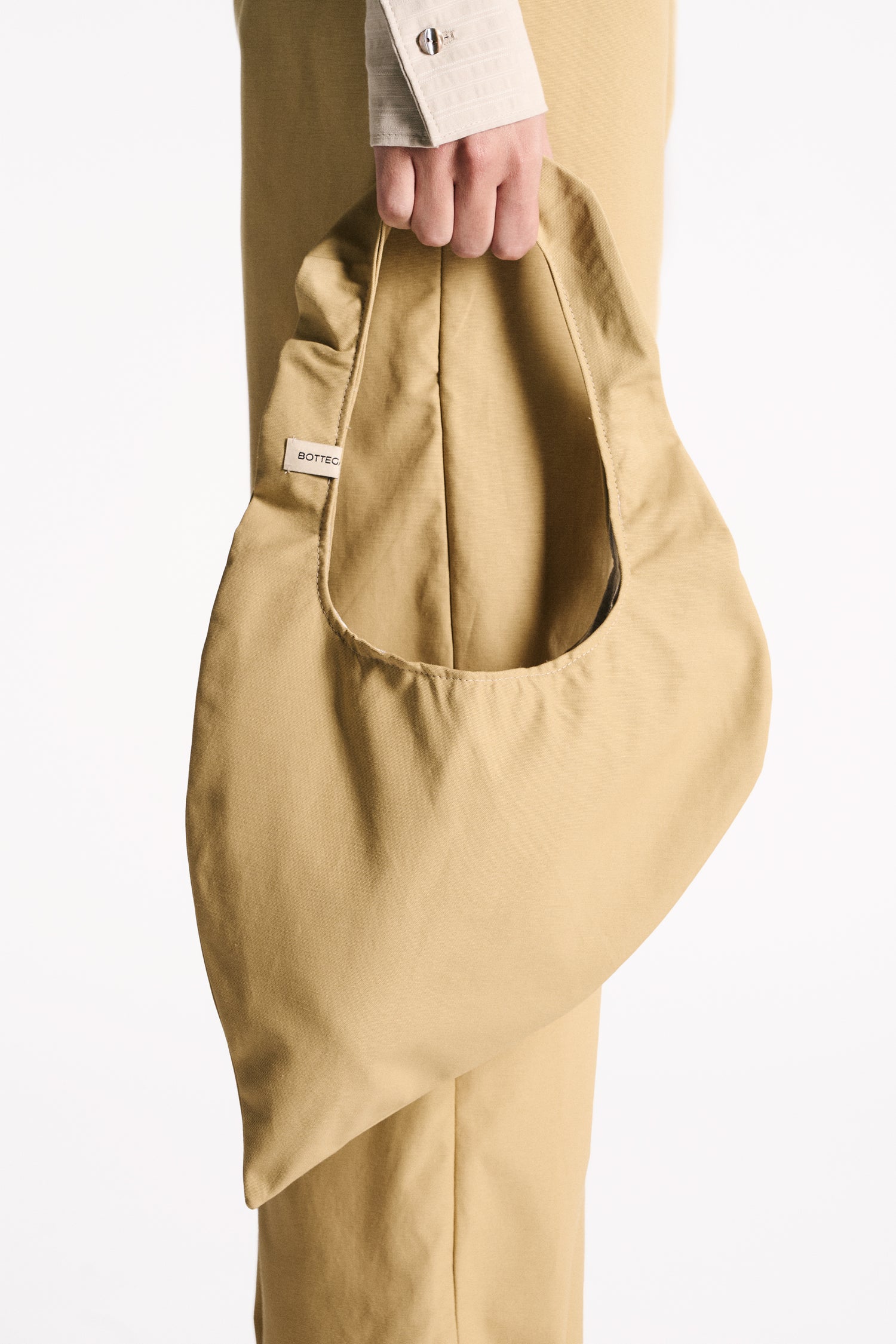 YELLOW SILK DEVORÉ VELVET LONG-SLEEVED T-SHIRT