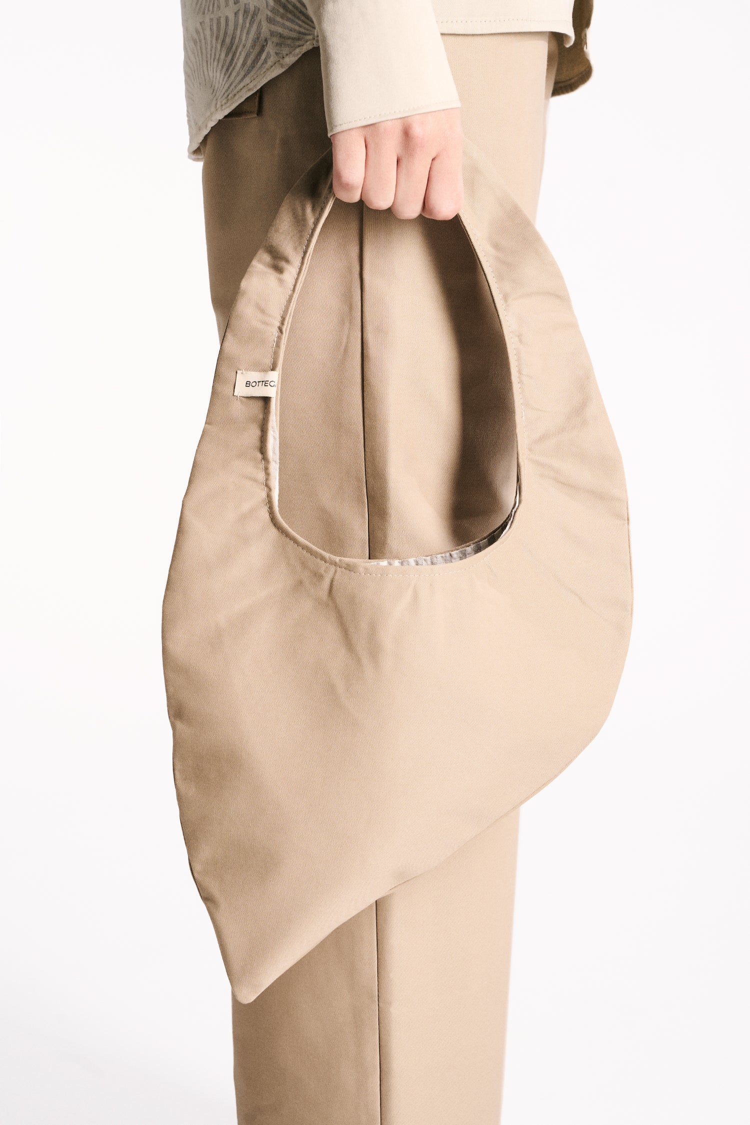 YELLOW SILK DEVORÉ VELVET LONG-SLEEVED T-SHIRT