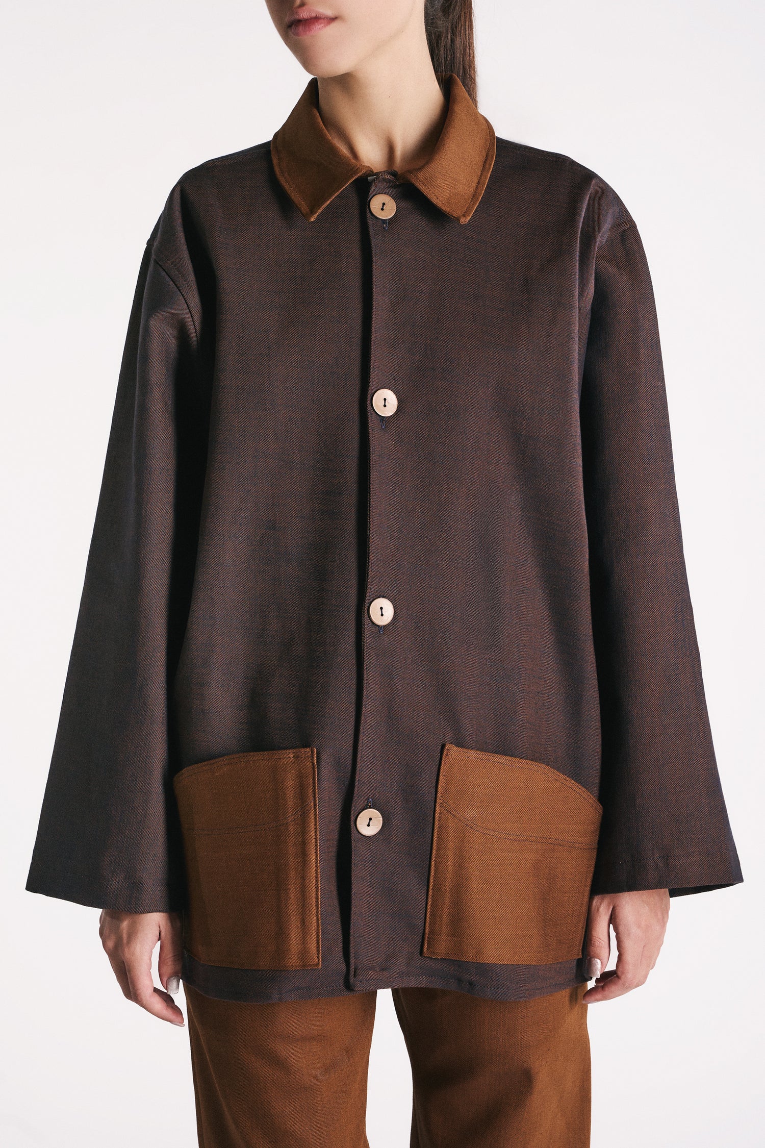 RUST DENIM OVERSHIRT