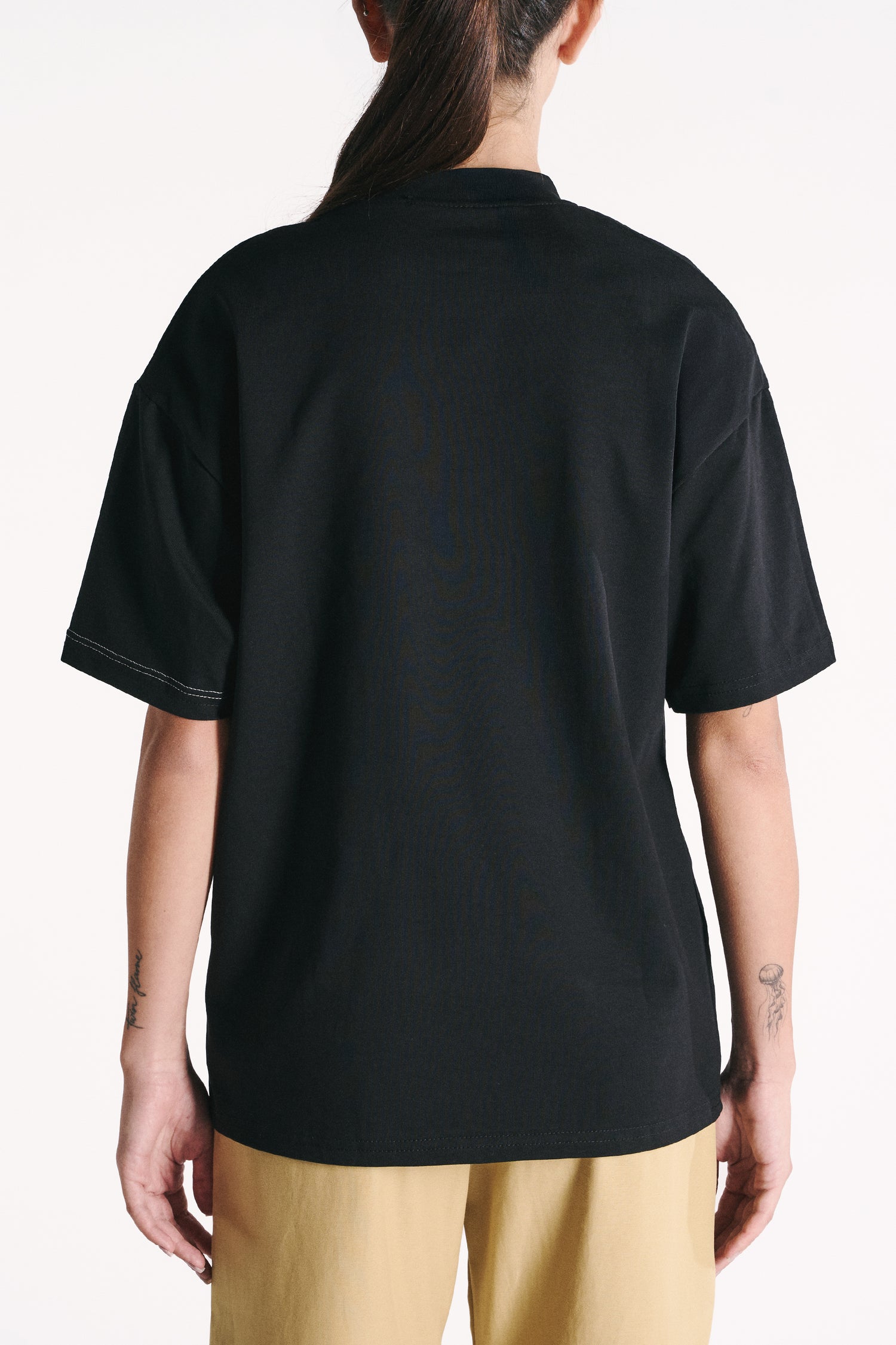 T-SHIRT OVERSIZE COTONE NERO