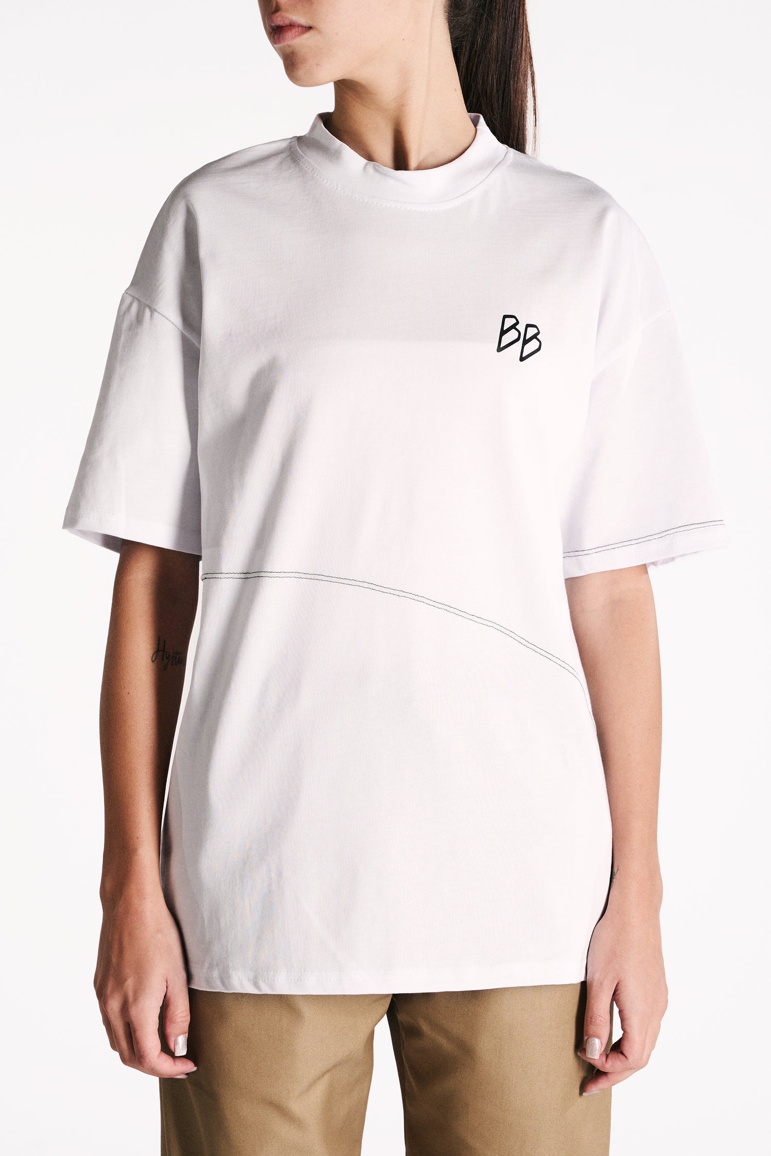 T-SHIRT OVERSIZE COTONE BIANCO
