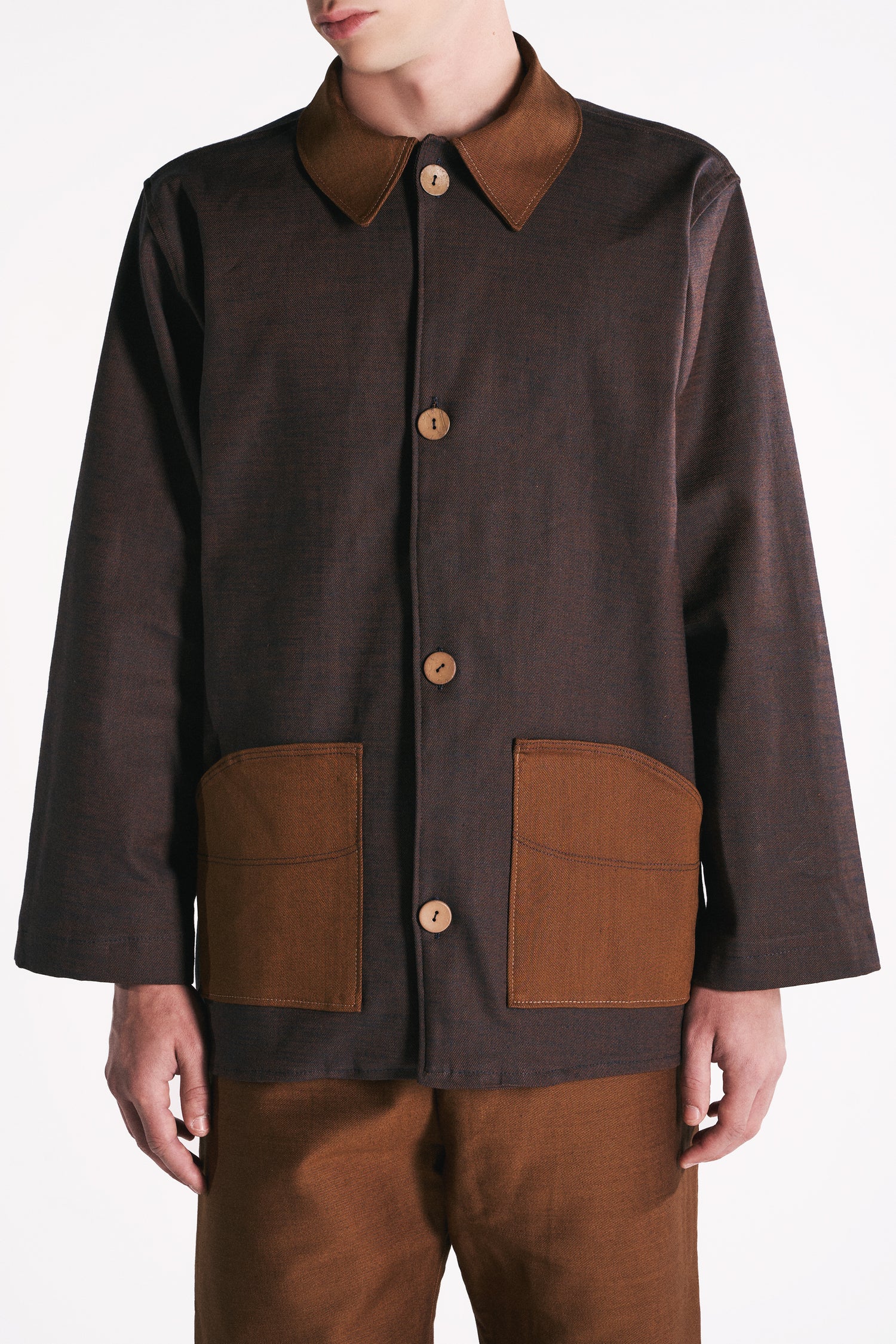 RUST DENIM OVERSHIRT