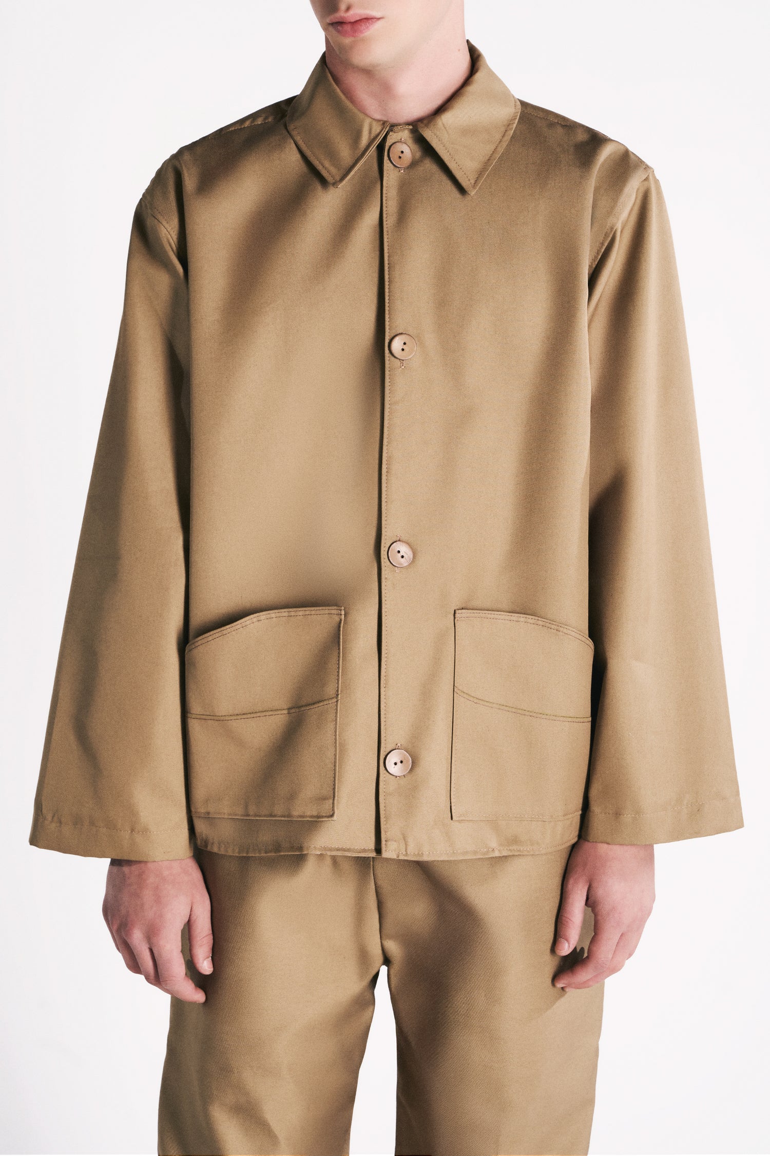 EARTH-TONED WATERPROOF OVERSHIRT