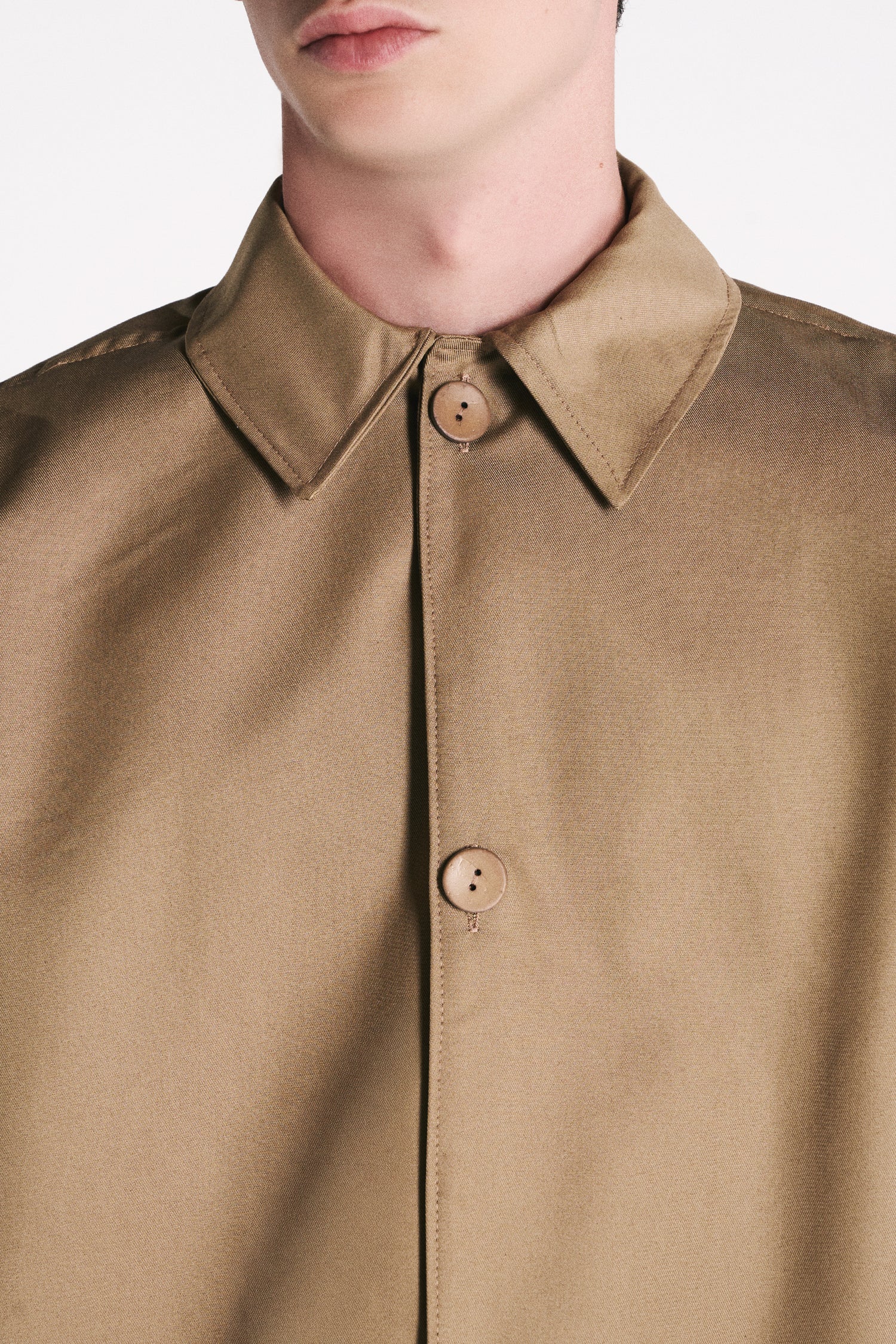 EARTH-TONED WATERPROOF OVERSHIRT