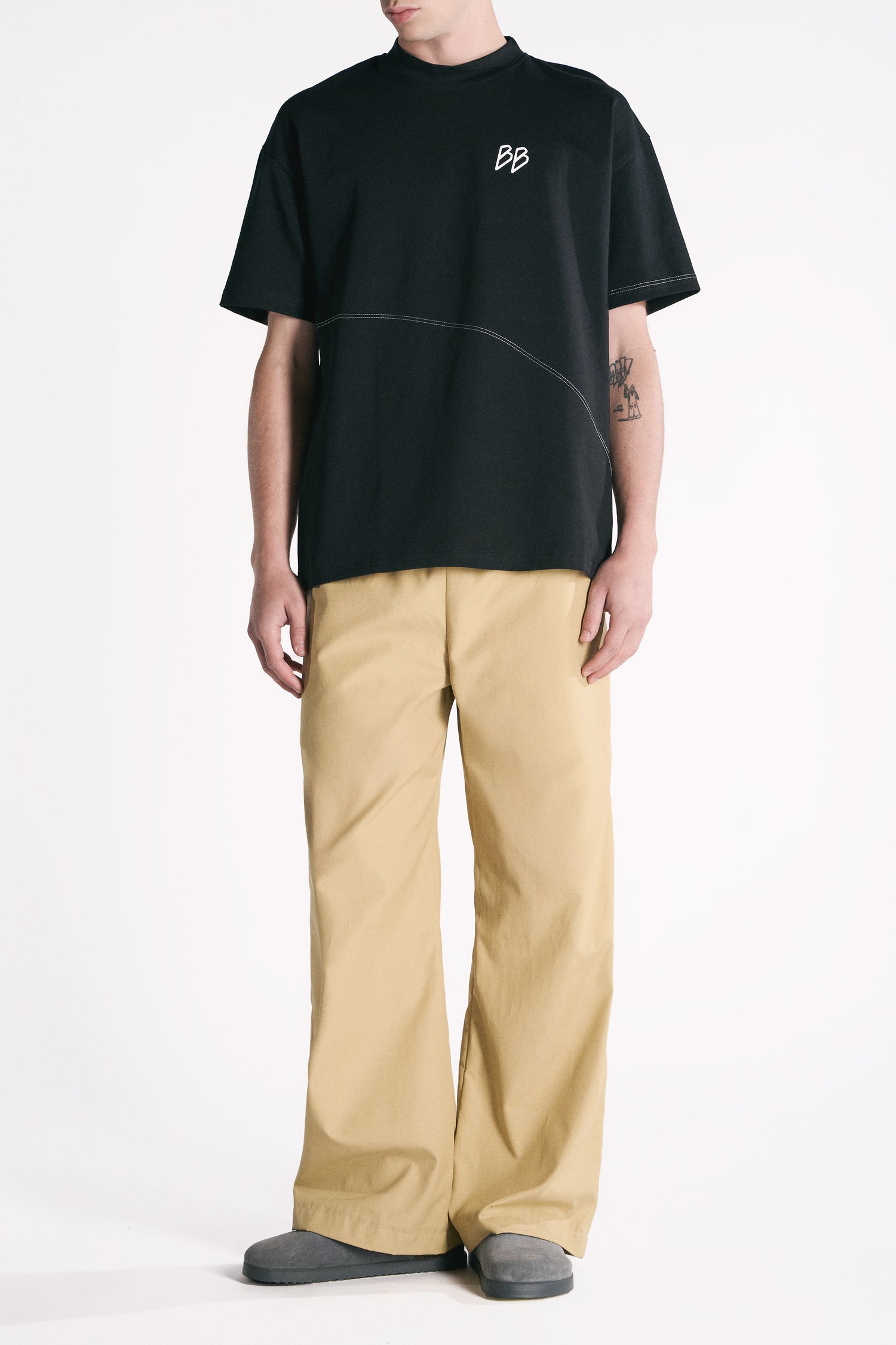 T-SHIRT OVERSIZE COTONE NERO