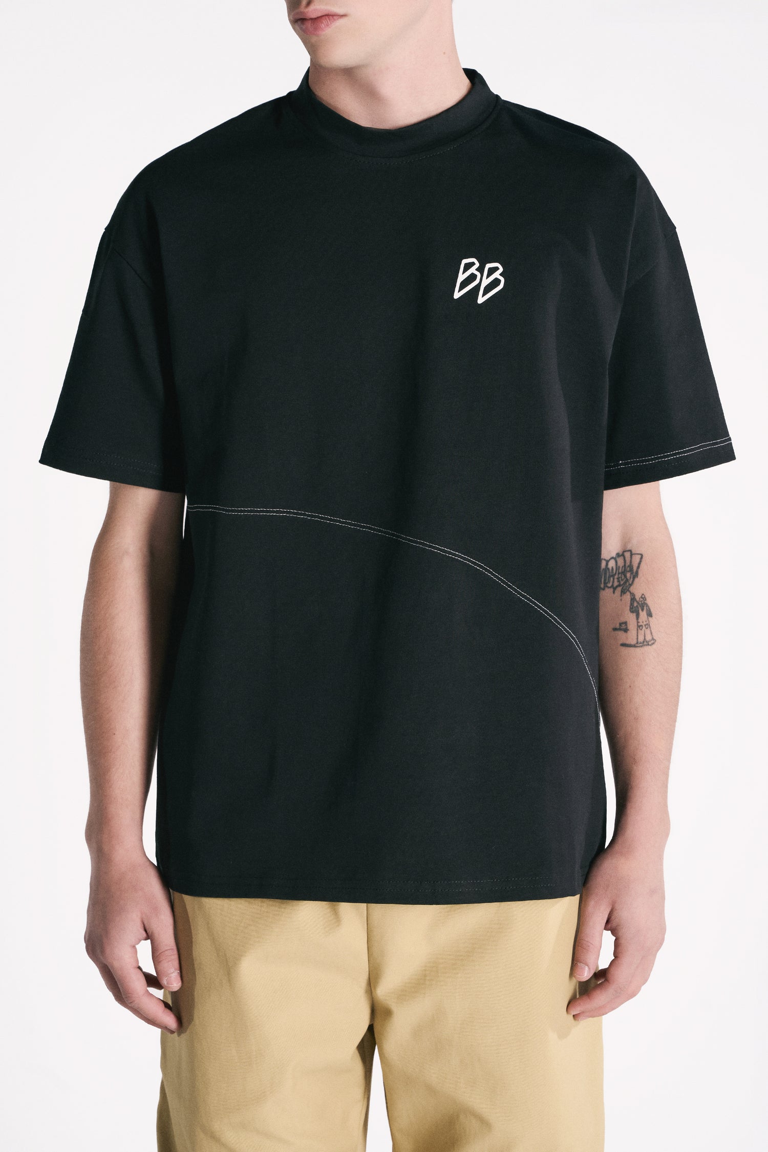 T-SHIRT OVERSIZE COTONE NERO